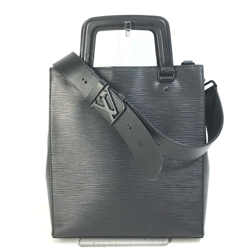 LOUIS VUITTON M58497 Epi Sac Plat Fold 2-Way Shoulder Bag, Tote Handbag, Leat...